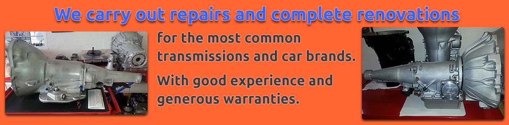 We carry out repairs and complete renovations for the most common car brands and transmissions. With good experience and generous warranties.